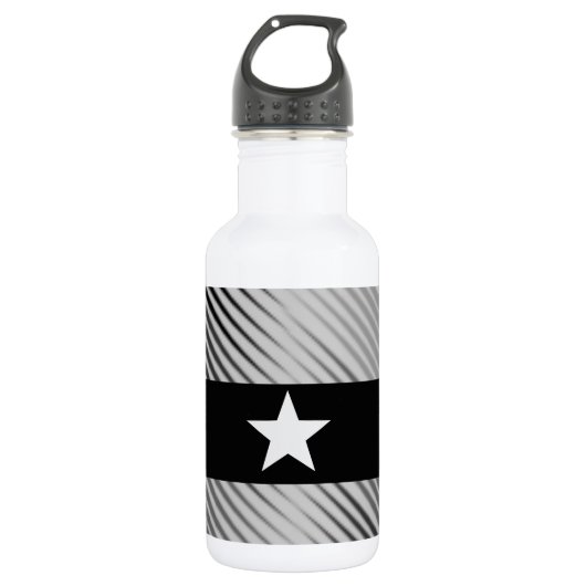 Eleganter Sliver Star Trinkflasche (Vorderseite)