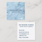 Eleganter Smaragdblau-Marmor| Visitenkarte (Vorne/Hinten)