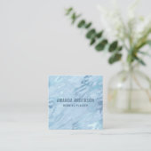 Eleganter Smaragdblau-Marmor| Visitenkarte (Stehend Vorderseite)