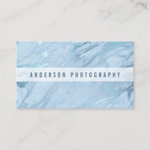 Eleganter Smaragdblau-Marmor  Visitenkarte