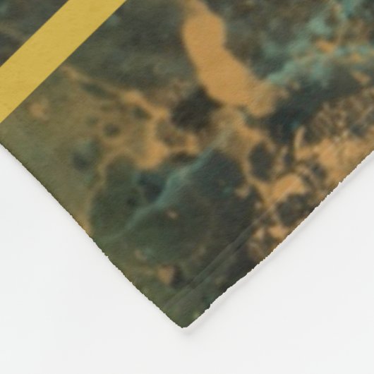 Eleganter smaragdgrüner und goldener Glitzer nach Fleecedecke (Ecke)