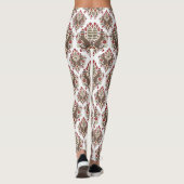 eleganter Sockenaffe-Damast DruckLeggings Leggings (Rückseite)