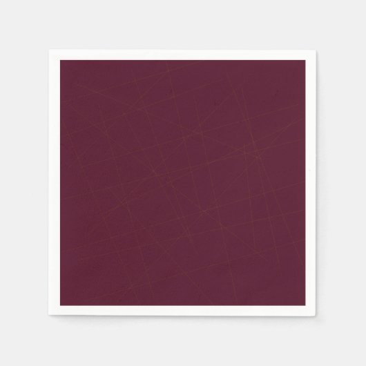 Eleganter, solider, dunkler lila Bordeaux Serviette (Vorderseite)
