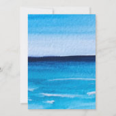 Eleganter Sommer-Ozean Waves Beach Einladung (Rückseite)