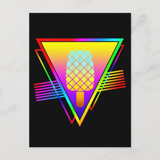 Eleganter Sommer Retro Ice Drop Postkarte (Vorderseite)