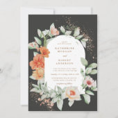 Eleganter Sommergarten Einladung zur Hochzeit (Vorderseite)