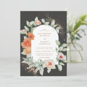 Eleganter Sommergarten Einladung zur Hochzeit (Stehend Vorderseite)