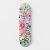 Eleganter Sommergarten Florals Skateboard (Vorderseite)