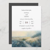 Eleganter Sonnenaufgang Misty Coastal Path Beach H Einladung (Vorne/Hinten)