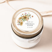 Eleganter Sonnenblumensticker Runder Aufkleber