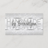 Eleganter Sparkle Glitzer Luxuriöses Glam Light Gr Visitenkarte (Vorderseite)