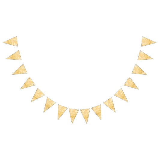 Eleganter Sparkle Gold Glitzer Wimpelkette (Alle)