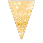 Eleganter Sparkle Gold Glitzer Wimpelkette (Erste Fahne)
