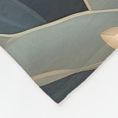 Eleganter Sparrow Rosa und Gold Floral Fleecedecke (Ecke)