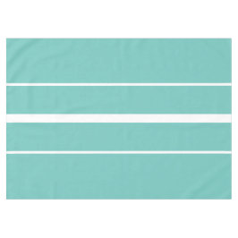 Eleganter Spaß Aquamarin Blaue Streifen Tischdecke