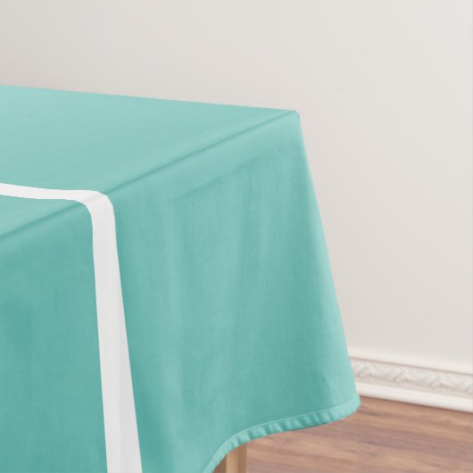 Eleganter Spaß Aquamarin Blaue Streifen Tischdecke (Beispiel)