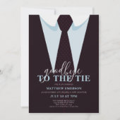 Eleganter Spaß Auf Wiedersehen der Krawatte Männer Einladung (Vorderseite)