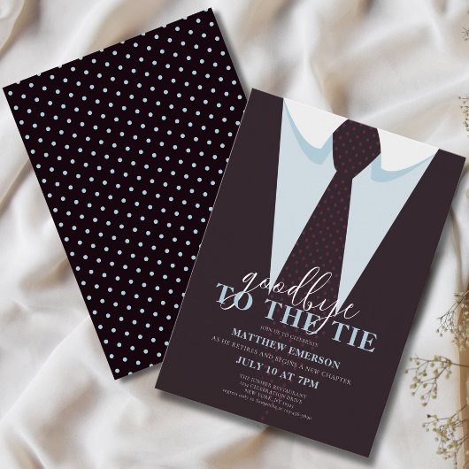 Eleganter Spaß Auf Wiedersehen der Krawatte Männer Einladung