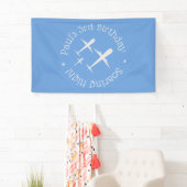 Eleganter Spaß Drei Flugzeuge auf blauer, Personal Banner (Insitu)