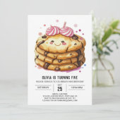 Eleganter Spaß Sprinkles Cookies Geburtstag Einladung (Stehend Vorderseite)