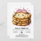 Eleganter Spaß Sprinkles Cookies Geburtstag Einladung (Vorne/Hinten)