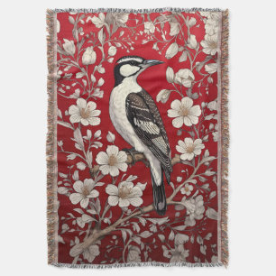 Eleganter Specht Blumenmuster William Morris Inspi Decke