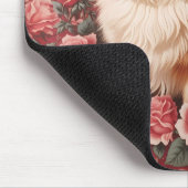 Eleganter Spitz Dog William Morris Inspiriert Mousepad (Ecke)