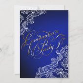 Eleganter Spitzen- und Kalligraphie-Abschluss Einl Einladung (Vorderseite)