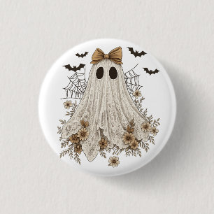 Eleganter Spitzengeist mit Schleife Floral Ghost Button