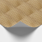 Eleganter Spitzenstoff: Texturierte Muster. Geschenkpapier (Ecke)