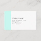 Eleganter Split-Stil Visitenkarte (Rückseite)