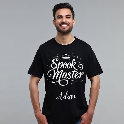 Eleganter "Spook Master" Name Halloween Kalligrafi Sweatshirt