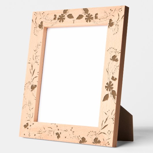 Eleganter Springfloral-Holzlaserdrucker Geätzte Rahmen (Links)
