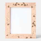 Eleganter Springfloral-Holzlaserdrucker Geätzte Rahmen (Vorderseite)
