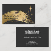 Eleganter Spritzer zur Gold- und Kohlereinigung Visitenkarte (Vorne/Hinten)