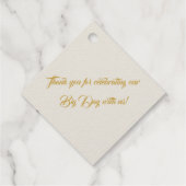 Eleganter Square floral Dried Pampas Grass Real Geschenkanhänger (Rückseite)