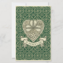 Eleganter St. Patrick’s Day Irischer Kleeblatt Wer