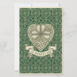Eleganter St. Patrick’s Day Irischer Kleeblatt Wer