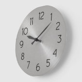 Eleganter Stahllook Große Wanduhr (Winkel)