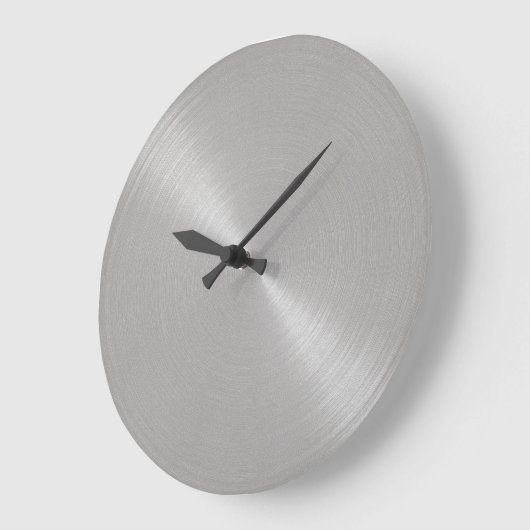 Eleganter Stahllook Große Wanduhr (Winkel)