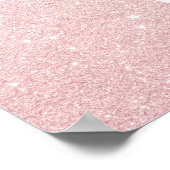 Eleganter Stamm der hübschen Rose Goldbrille Poster (Ecke)