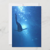 Eleganter Starfish Ozean Einladung zur Hochzeit (Rückseite)