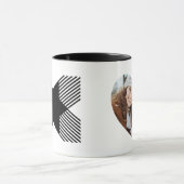 Eleganter Start in Buchstabe X Monogramm Tasse (Zentrum)