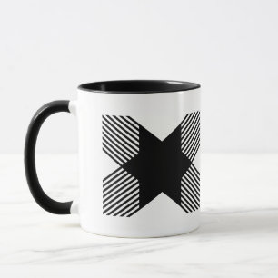 Eleganter Start in Buchstabe X Monogramm Tasse