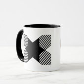 Eleganter Start in Buchstabe X Monogramm Tasse (Vorderseite Links)
