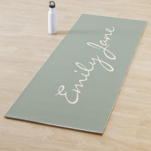 Eleganter Staub-Sage handgeschriebener Schriftname