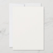 Eleganter Staubblauer Minimalistischer Moderner Ze Dankeskarte (Rückseite)