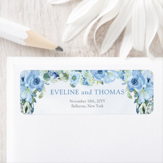 Eleganter, staubblauer silberfarbener Aquarellrahm (Insitu)