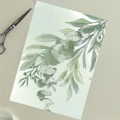 Eleganter Staubgrüner Skript-Klassiker Hochzeit  Einladung