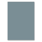 Eleganter staubiger blauer Marinebotanischer Garte Tischnummer (Rückseite)